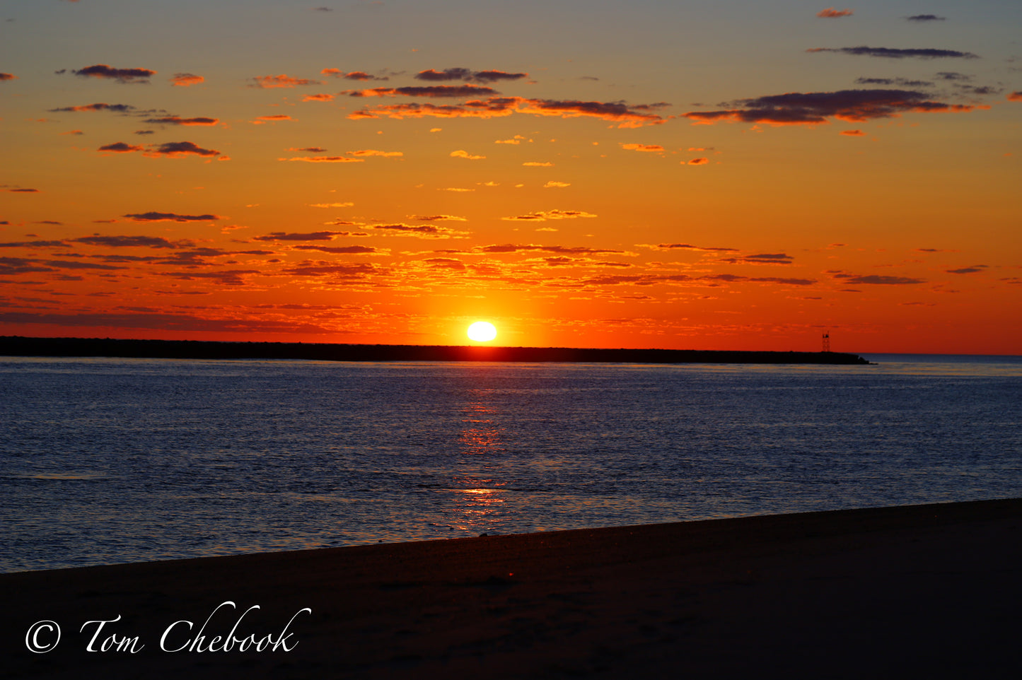 Sunrise over the ocean